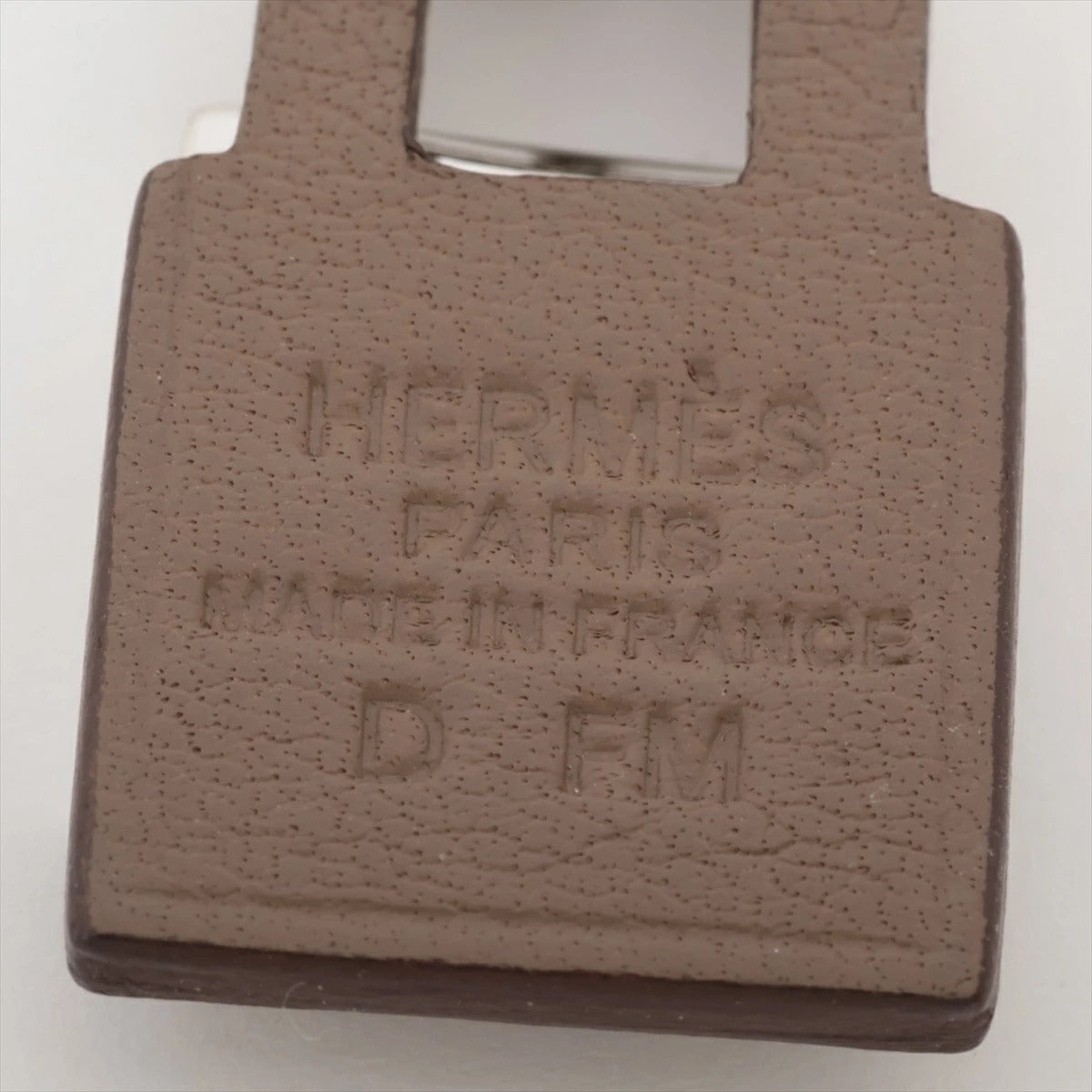 HERMES O'Kelly PM Necklace D Comes with storage bag and box Silver/Brown Necklace