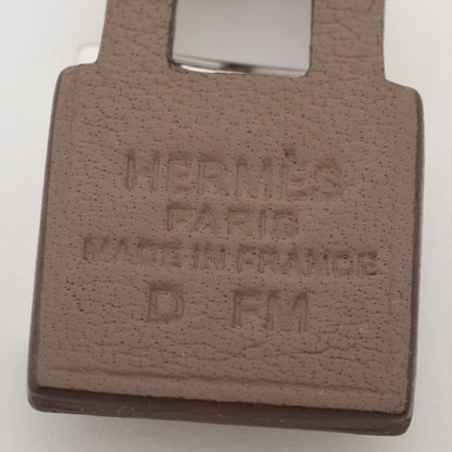 HERMES O'Kelly PM Necklace D Comes with storage bag and box Silver/Brown Necklace