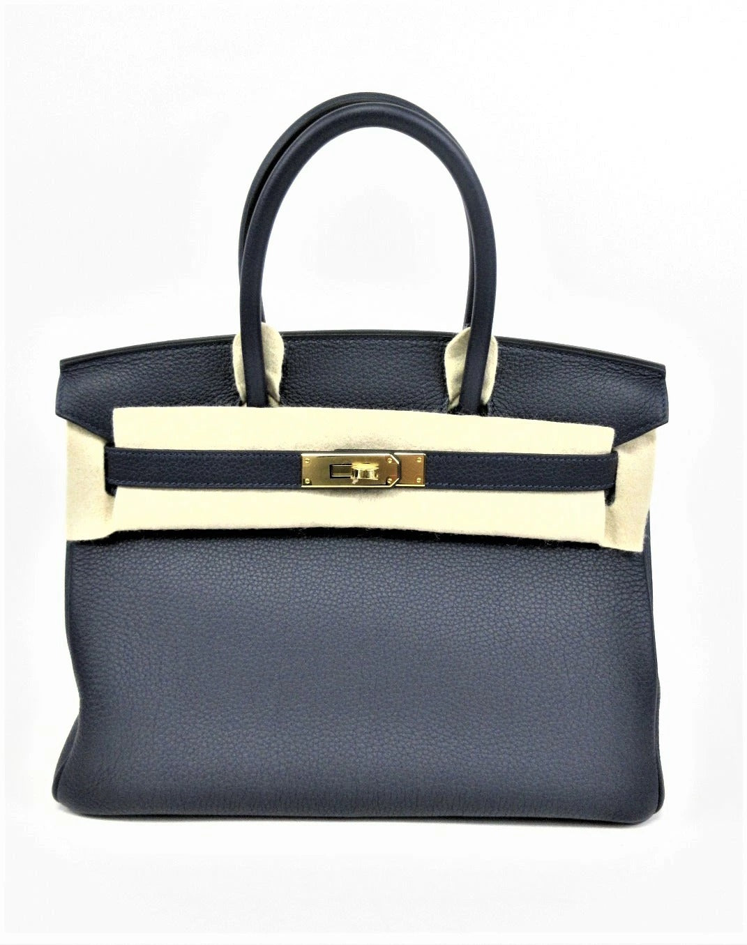 Birkin 30 Togo Blue Nuit gold hardware Z stamp