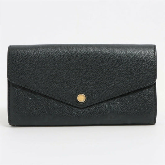 Louis Vuitton Empreinte Portefeuille Sarah M61182 Black Long Wallet