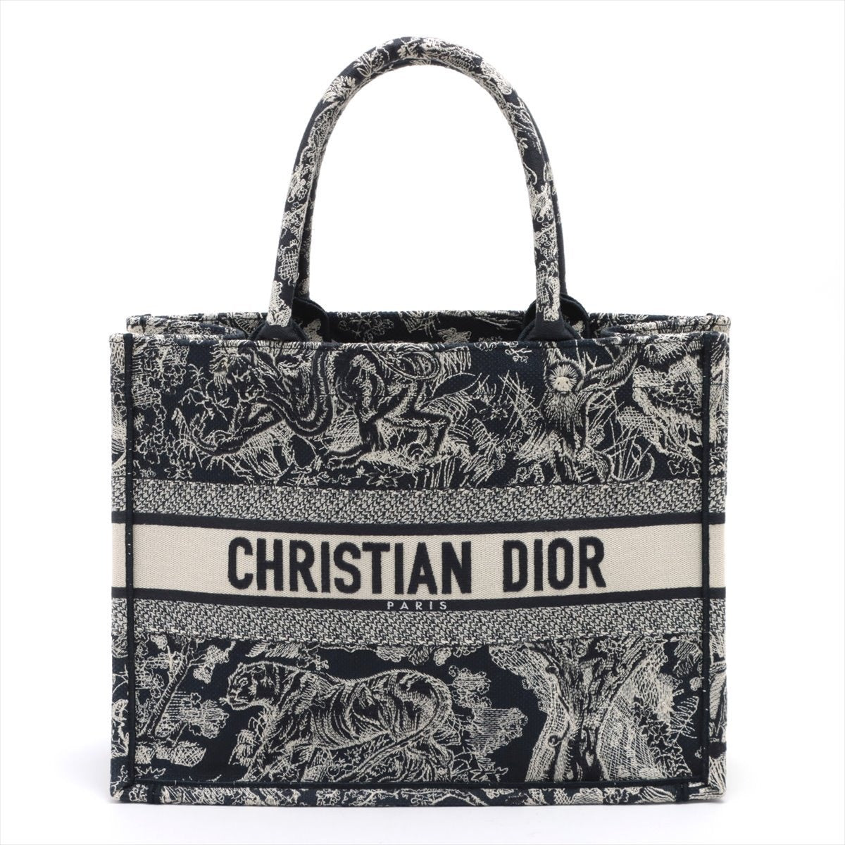 Christian Dior Embroidered Toile de Jouy Book Tote Medium