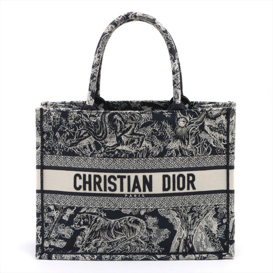 Christian Dior Embroidered Toile de Jouy Book Tote Medium