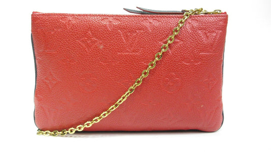 Louis Vuitton Empreinte Bicolor Double Zip Pochette M63916 Shoulder Bag Crossbody Bag