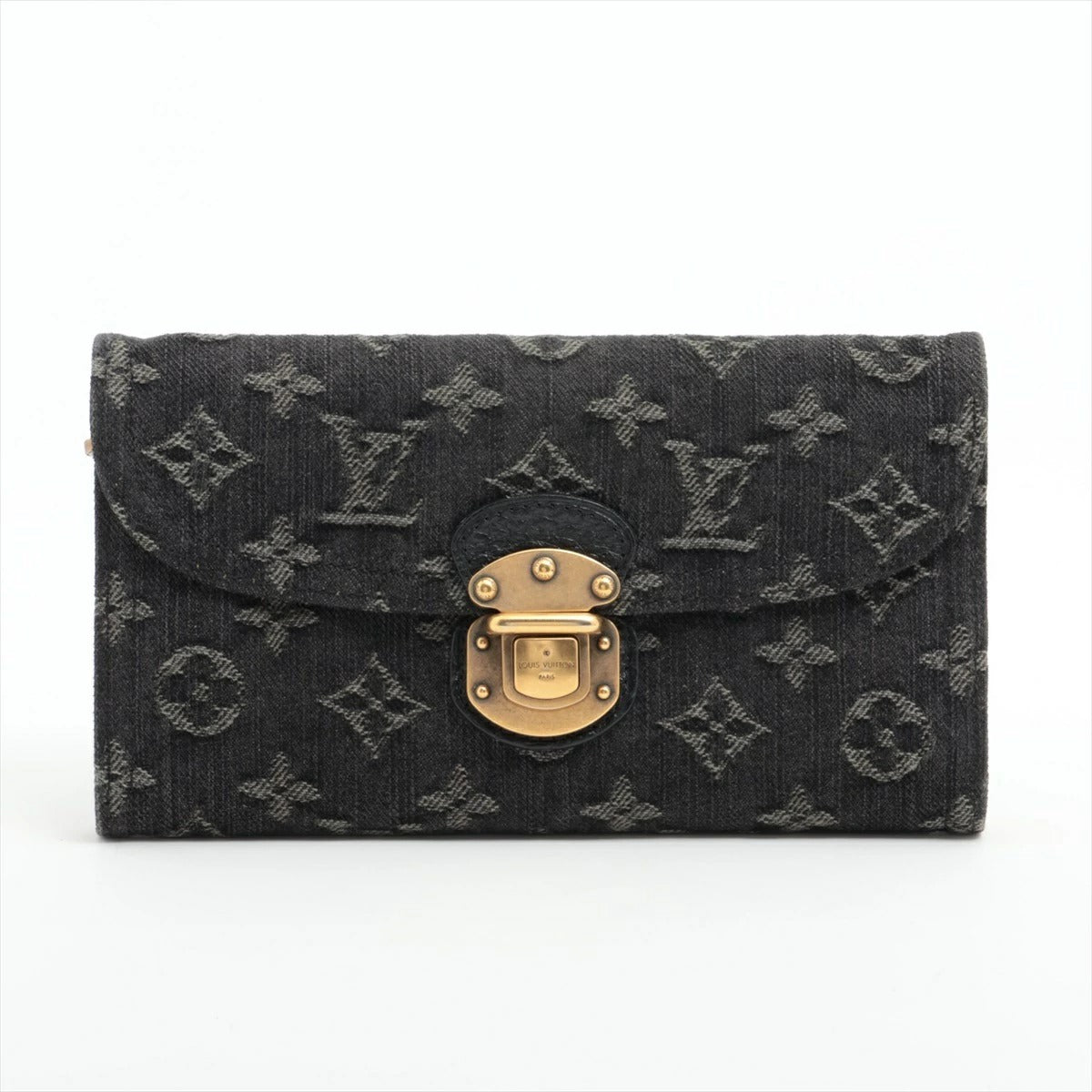 Louis Vuitton Monogram Denim Portefeuille Amelia M95512 Long Wallet