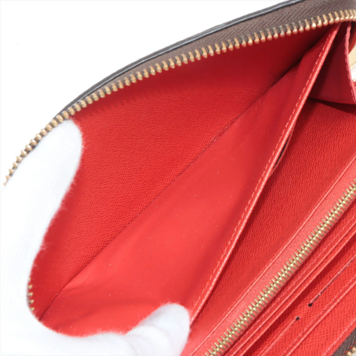 Louis Vuitton Monogram Zippy Wallet Round Zip Coquelicot M41896