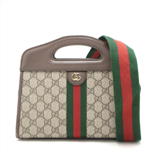 Gucci GG Supreme Ophidia 2WAY Handbag 693724 Crossbody Bag Sherry Line