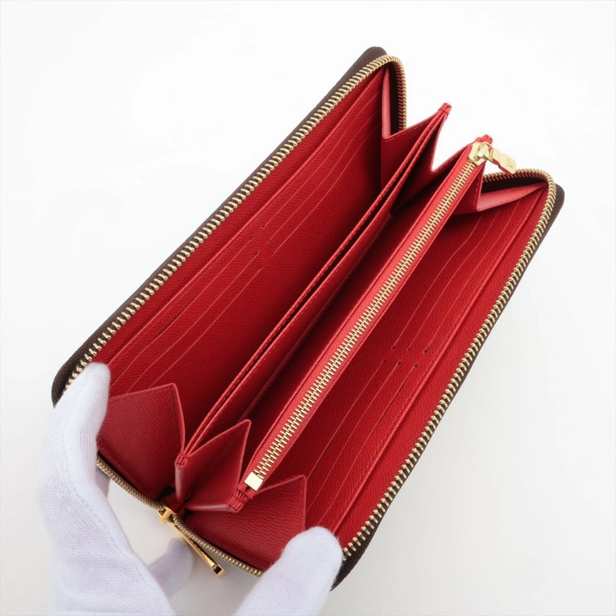 Louis Vuitton Monogram Zippy Wallet M41896 Coquelicot Round Zip Long Wallet
