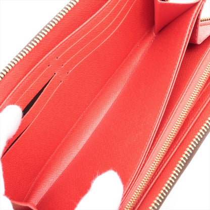 Louis Vuitton Monogram Zippy Wallet M41896 Coquelicot Round Zip Long Wallet