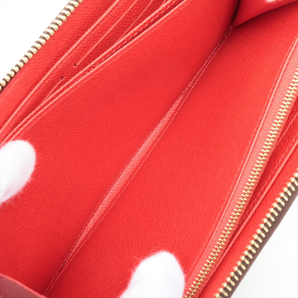 Louis Vuitton Monogram Zippy Wallet M41896 Coquelicot Round Zip Long Wallet