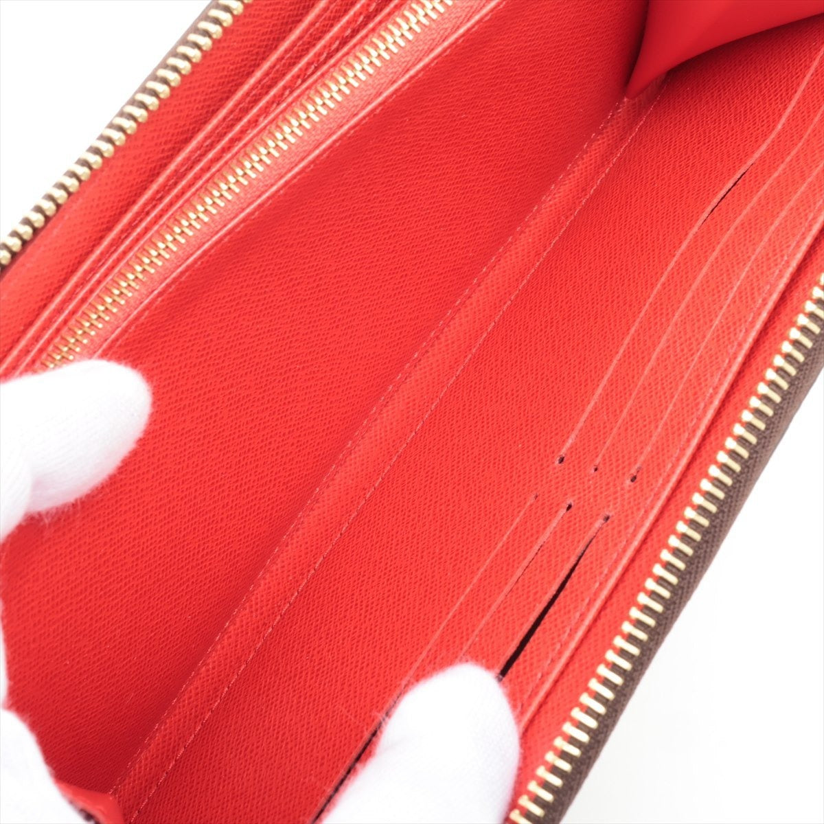Louis Vuitton Monogram Zippy Wallet M41896 Coquelicot Round Zip Long Wallet