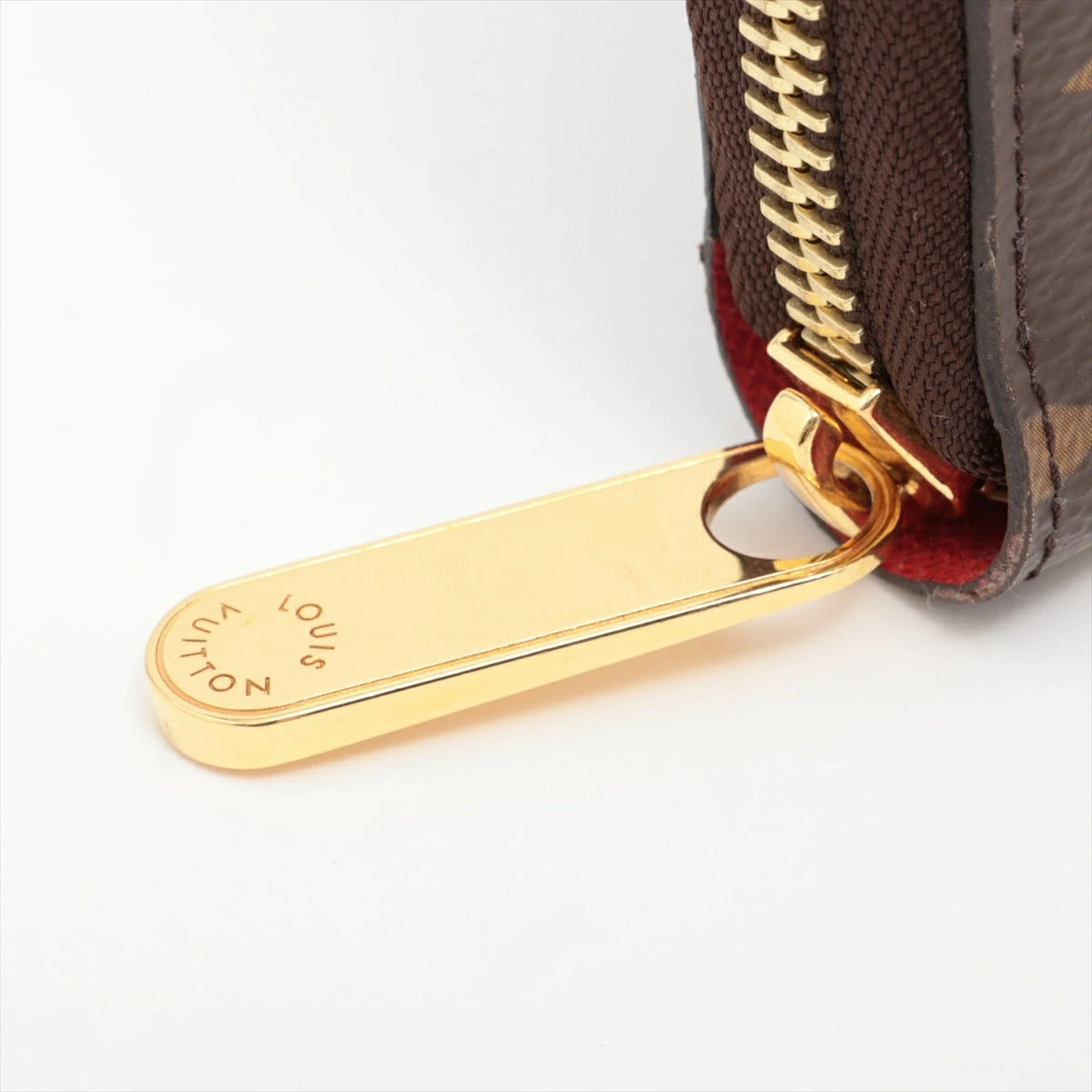 Louis Vuitton Monogram Zippy Wallet M41896 Coquelicot Round Zip Long Wallet