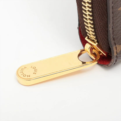 Louis Vuitton Monogram Zippy Wallet M41896 Coquelicot Round Zip Long Wallet