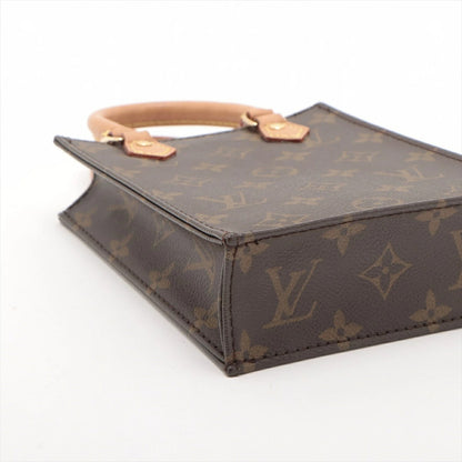 Louis Vuitton Monogram Petite Sac Plat M69442 Mini Tote Bag Shoulder Bag Pochette