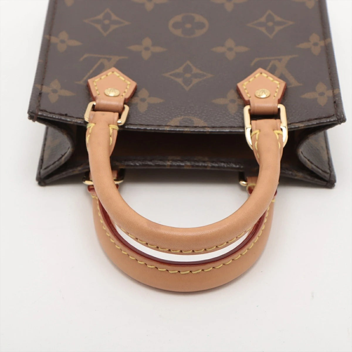Louis Vuitton Monogram Petite Sac Plat M69442 Mini Tote Bag Shoulder Bag Pochette