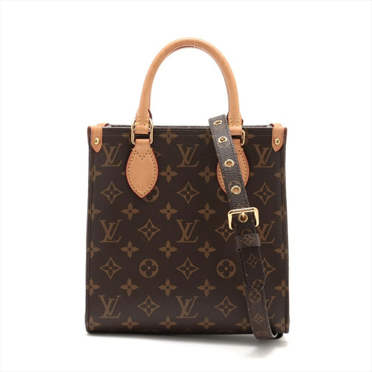 Louis Vuitton Monogram Sac Plat BB M46265 Mini Tote Bag Shoulder Bag