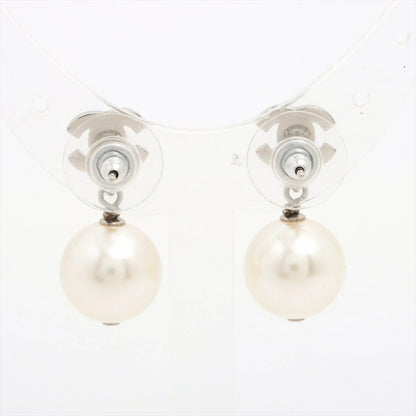 Chanel Coco Mark Earrings B19V, Pearl Rhinestone