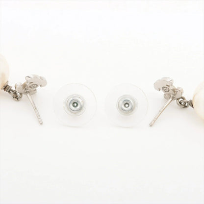 Chanel Coco Mark Earrings B19V, Pearl Rhinestone