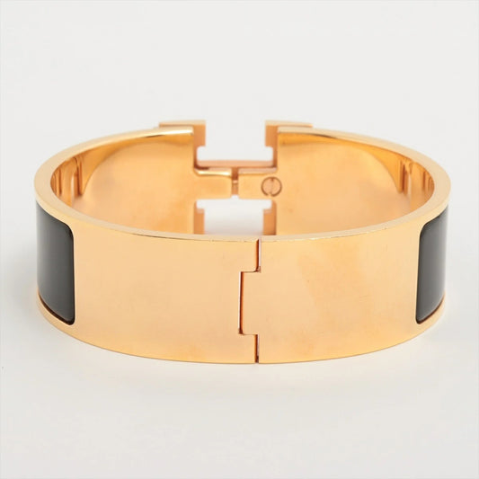 Hermes H Bangle Click Clack GM Gold/Black