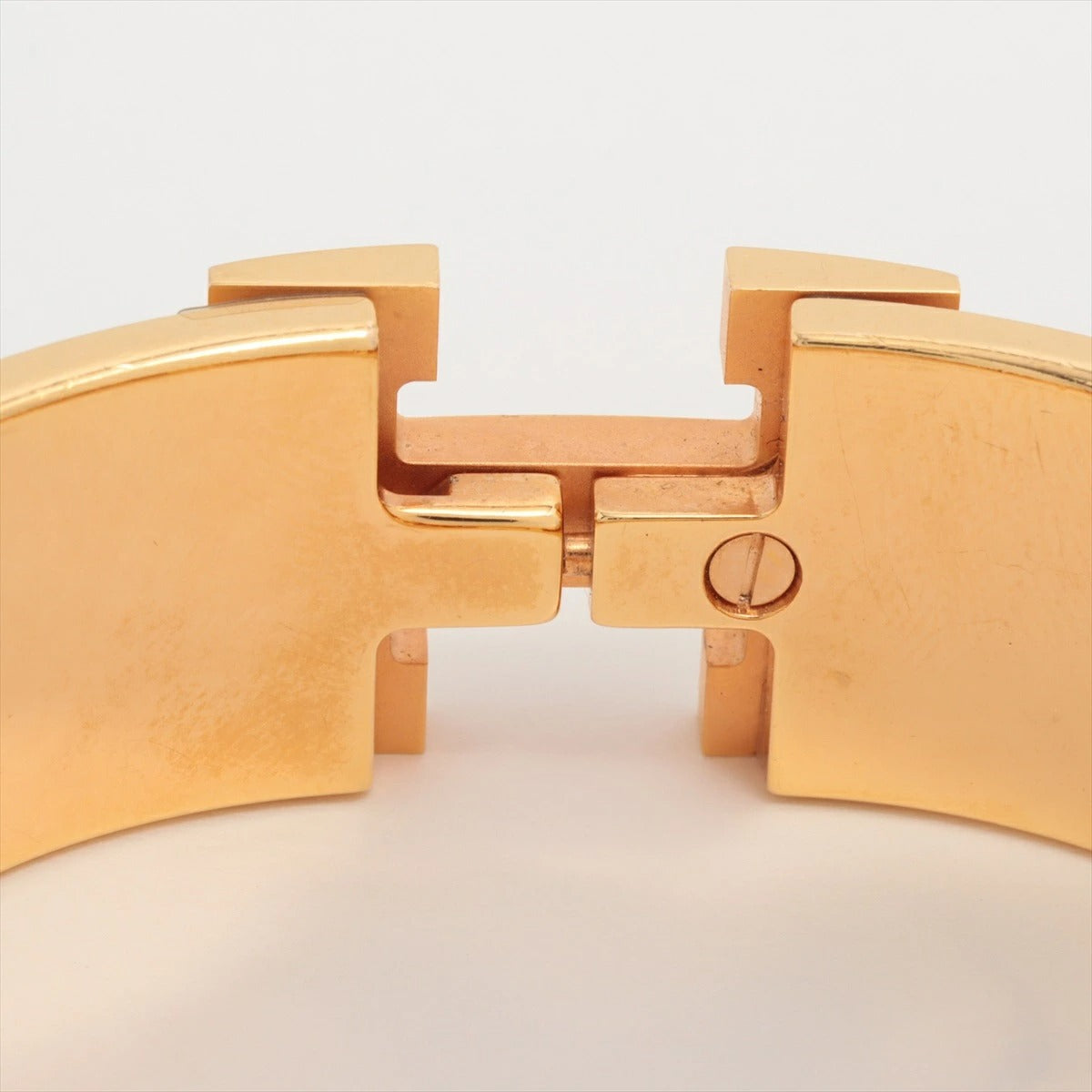 Hermes H Bangle Click Clack GM Gold/Black