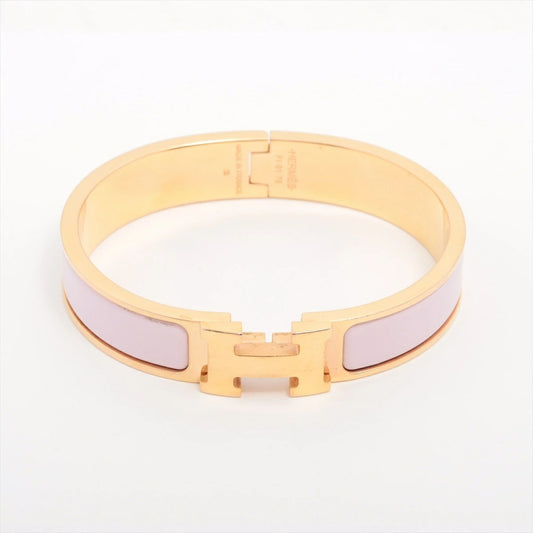 Hermes H Bangle Click H PM  Bracelet Pink/Gold