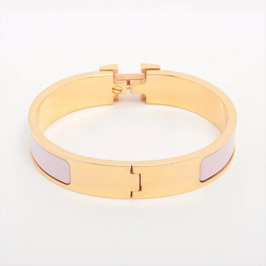 Hermes H Bangle Click H PM  Bracelet Pink/Gold
