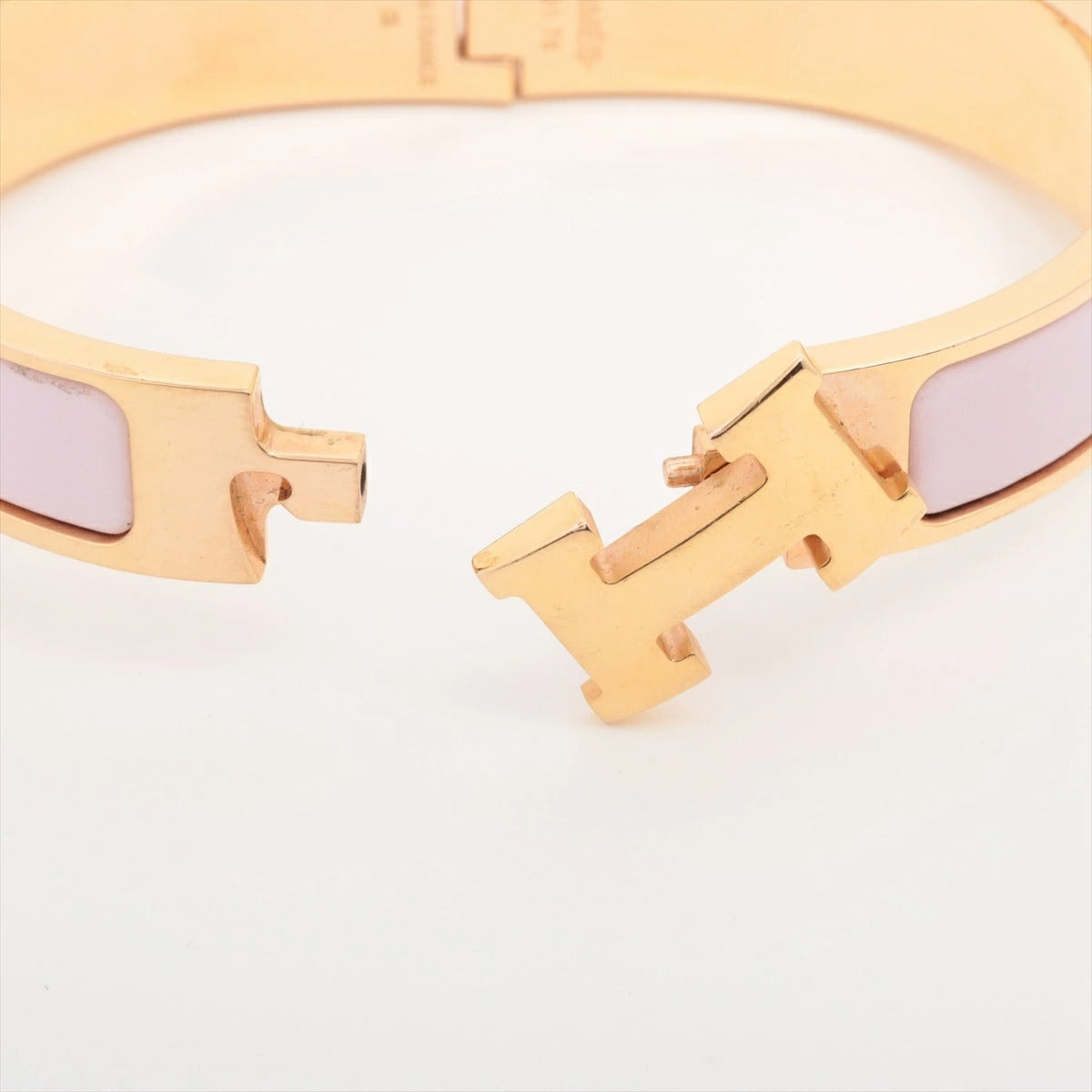 Hermes H Bangle Click H PM  Bracelet Pink/Gold