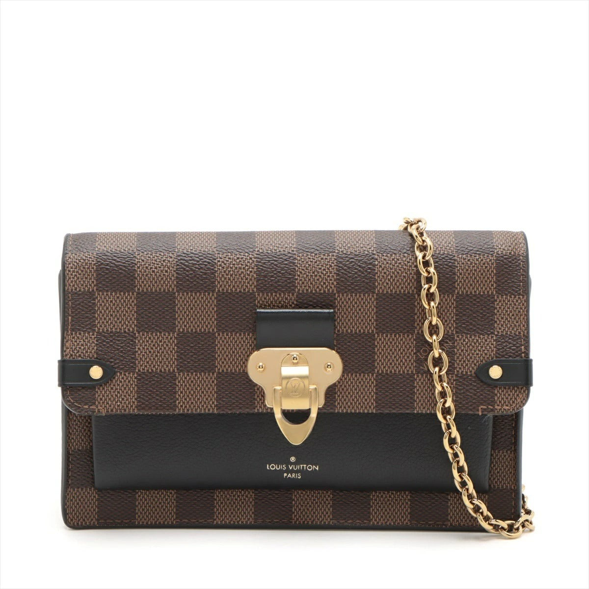 Louis Vuitton Damier Vavin Chain Wallet N60221 Crossbody Bag