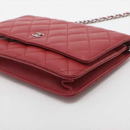 Chanel Matelasse Lambskin Chain Wallet 18th Series Cards and Stickers Included Crossbody Pochette