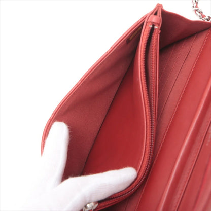 Chanel Matelasse Lambskin Chain Wallet 18th Series Cards and Stickers Included Crossbody Pochette
