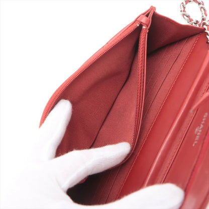 Chanel Matelasse Lambskin Chain Wallet 18th Series Cards and Stickers Included Crossbody Pochette