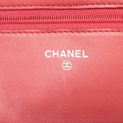 Chanel Matelasse Lambskin Chain Wallet 18th Series Cards and Stickers Included Crossbody Pochette