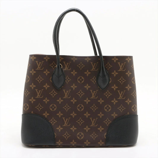 Louis Vuitton Monogram Flandrin M41595 Tote Bag Black/Brown