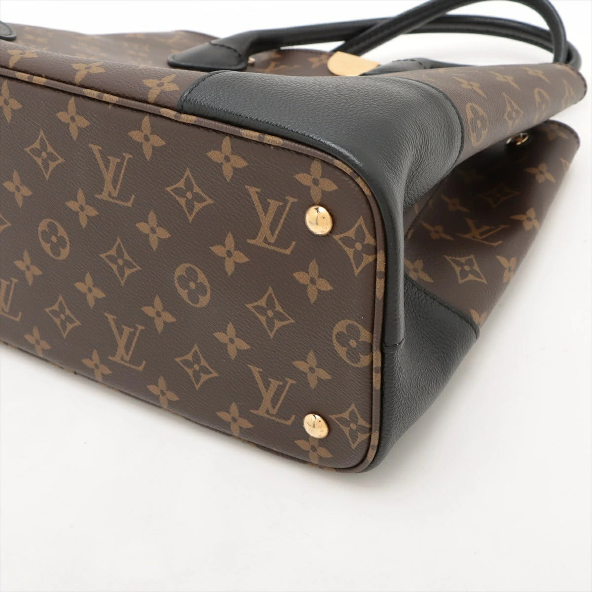 Louis Vuitton Monogram Flandrin M41595 Tote Bag Black/Brown