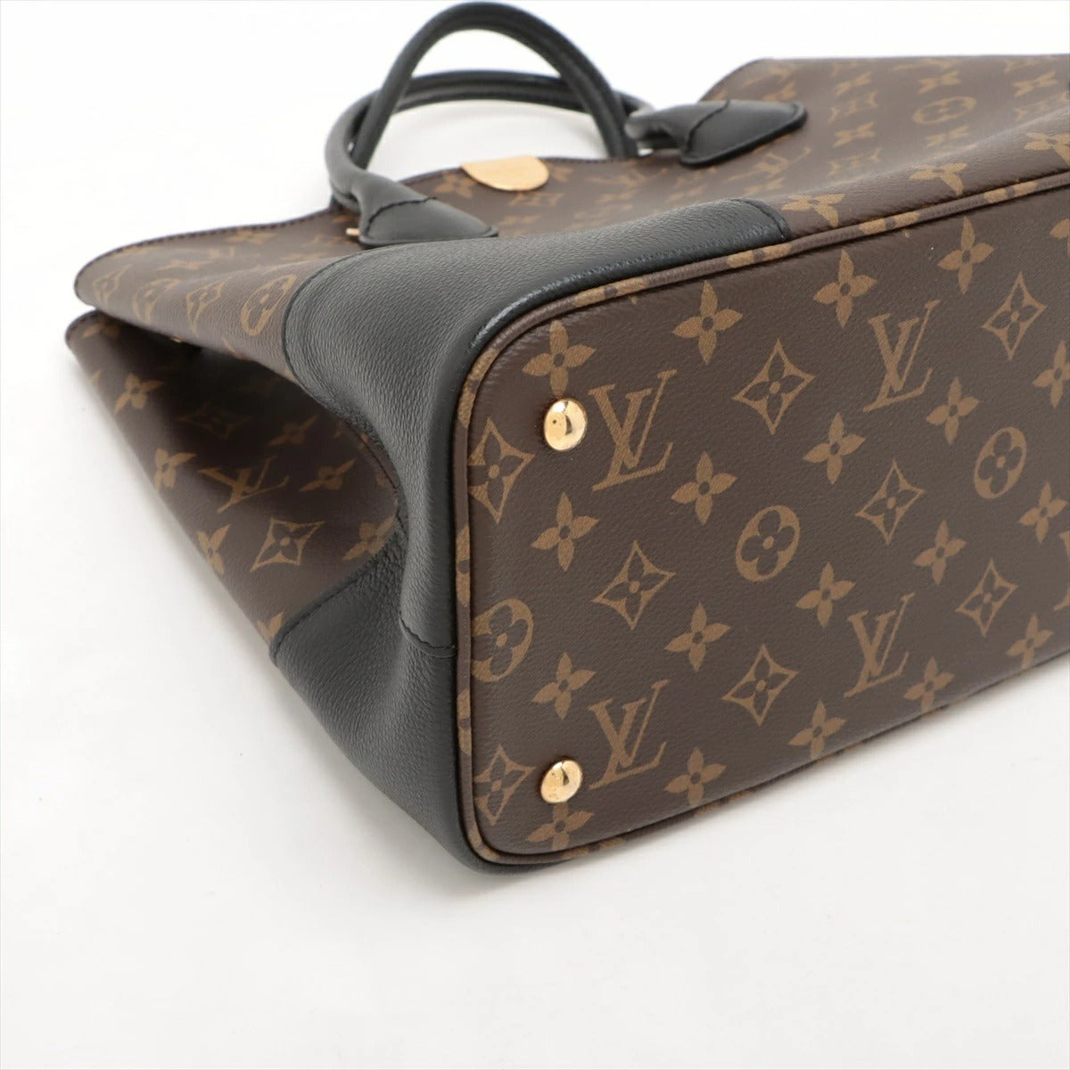 Louis Vuitton Monogram Flandrin M41595 Tote Bag Black/Brown