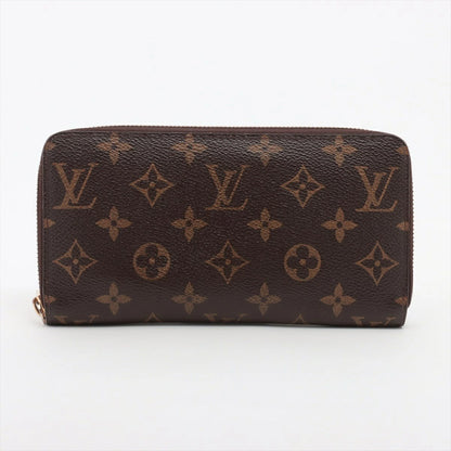 Louis Vuitton Monogram Zippy Wallet M60017 Round Zip Long Wallet Brown