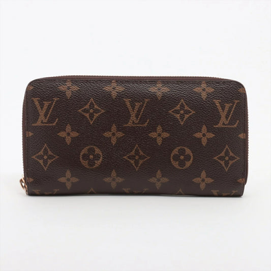 Louis Vuitton Monogram Zippy Wallet M60017 Round Zip Long Wallet Brown
