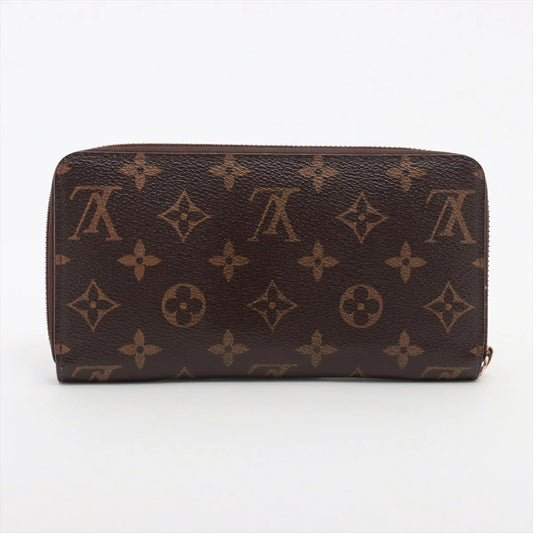 Louis Vuitton Monogram Zippy Wallet M60017 Round Zip Long Wallet Brown
