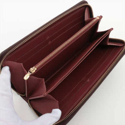 Louis Vuitton Monogram Zippy Wallet M60017 Round Zip Long Wallet Brown
