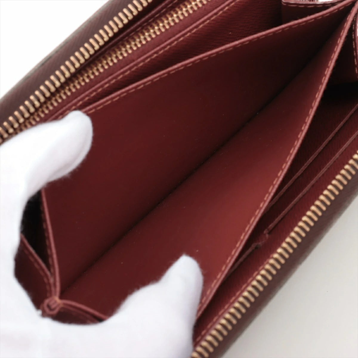 Louis Vuitton Monogram Zippy Wallet M60017 Round Zip Long Wallet Brown