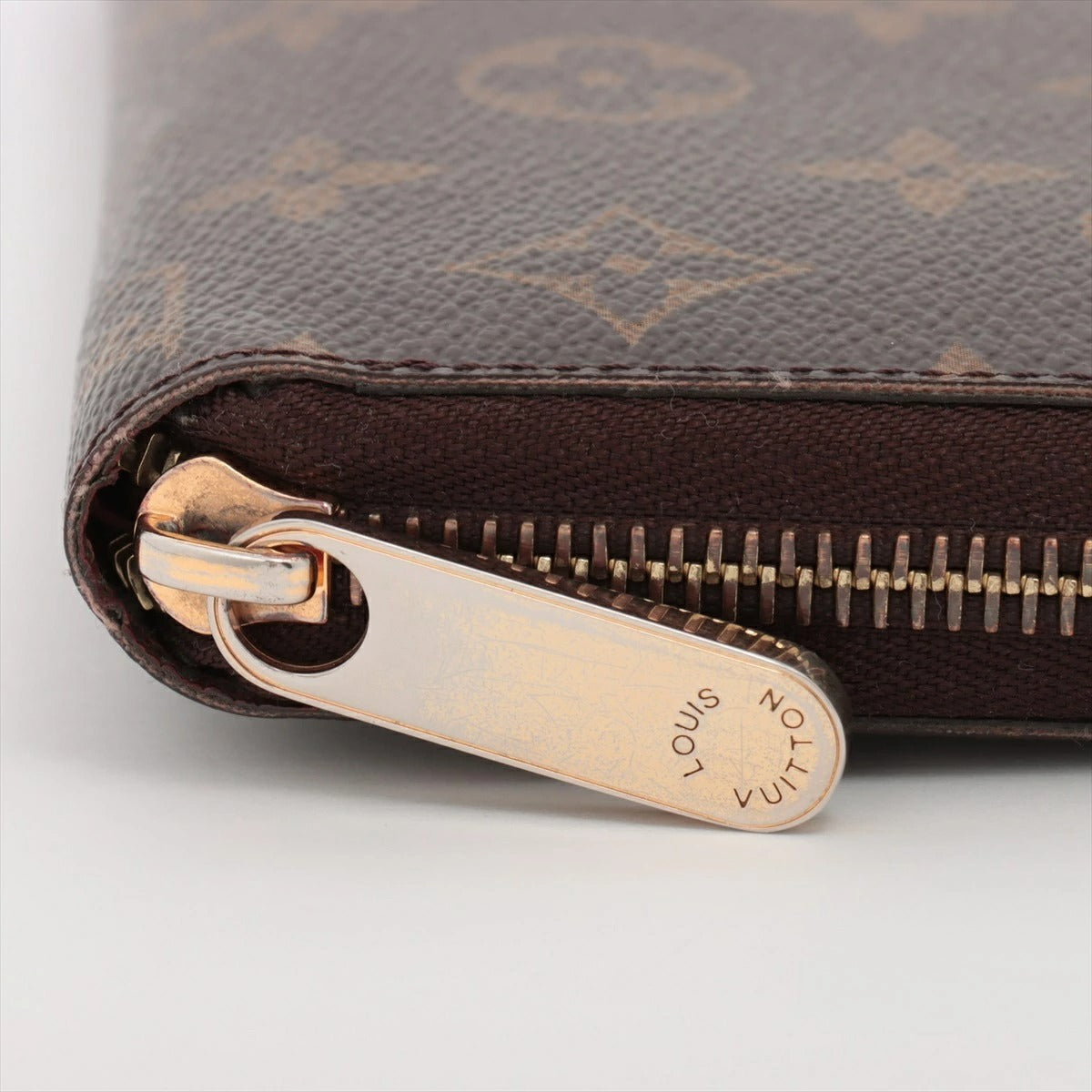 Louis Vuitton Monogram Zippy Wallet M60017 Round Zip Long Wallet Brown