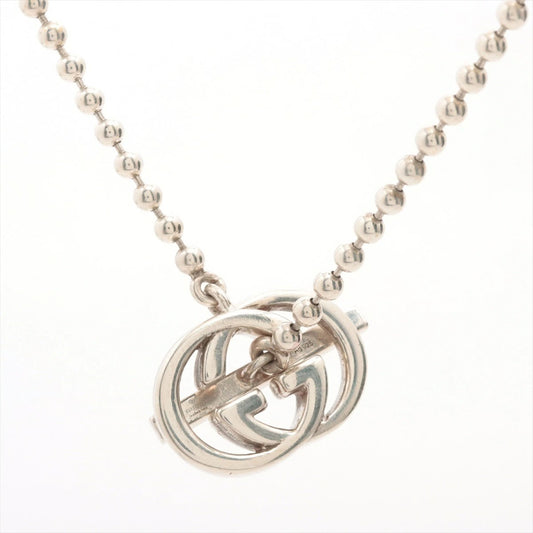Gucci Interlocking G Necklace Silver 925 20.8g Logo