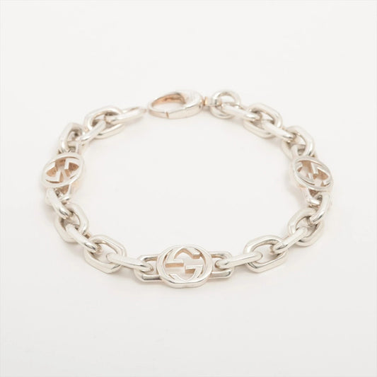Gucci Interlocking G Bracelet Silver 925 16.4g