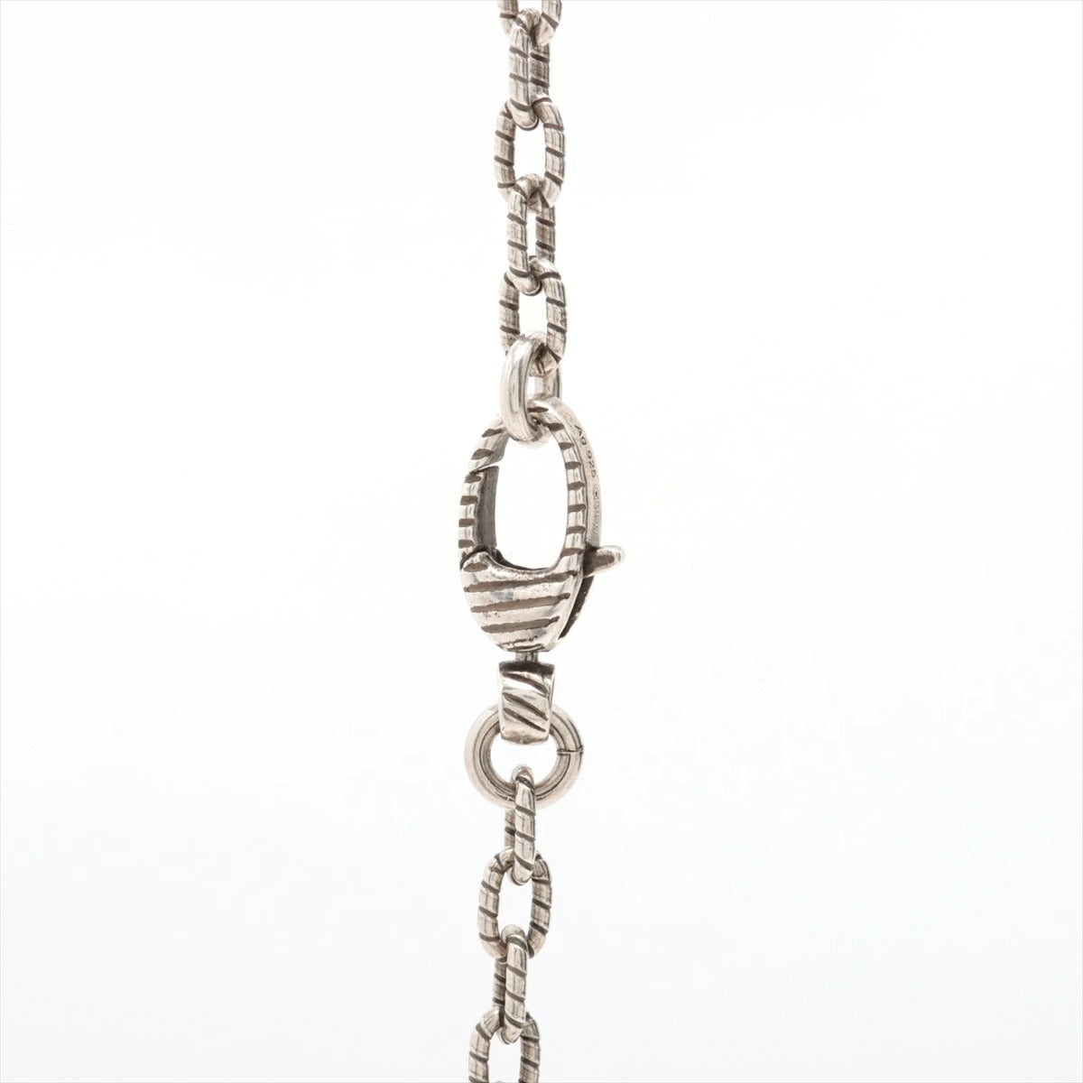 Gucci Interlocking G Arabesque Necklace Silver 925 18.4g