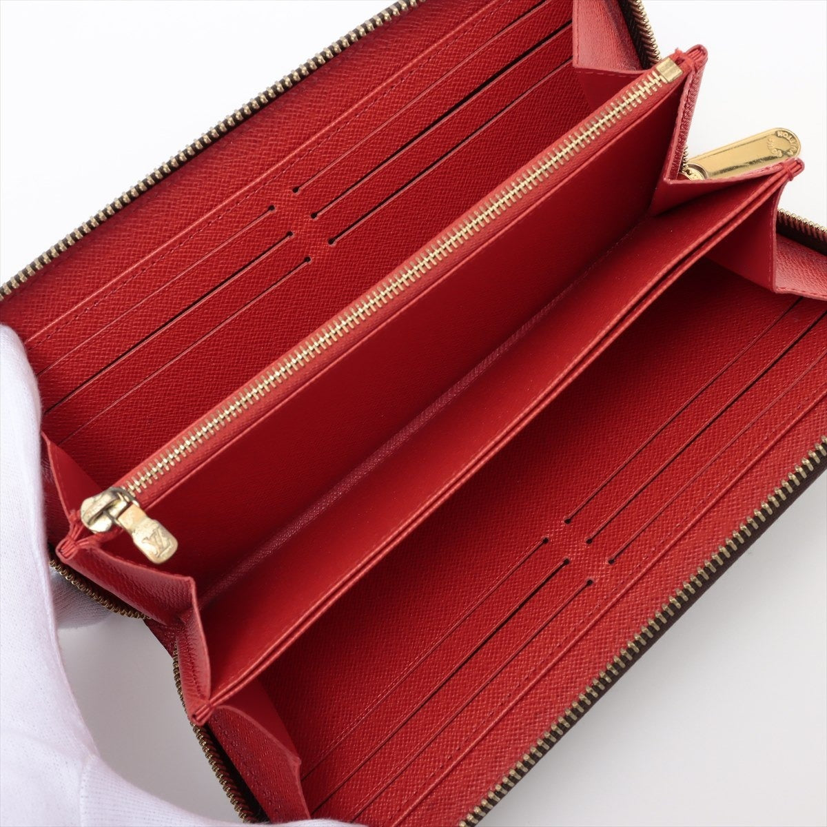 Louis Vuitton Monogram Zippy Wallet M41896 Round Zip Long Wallet Coquelicot