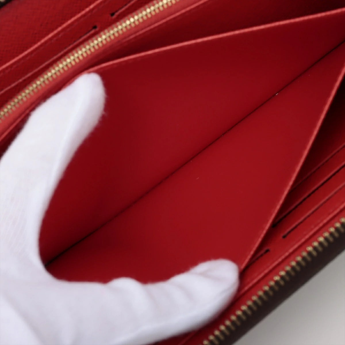 Louis Vuitton Monogram Zippy Wallet M41896 Round Zip Long Wallet Coquelicot