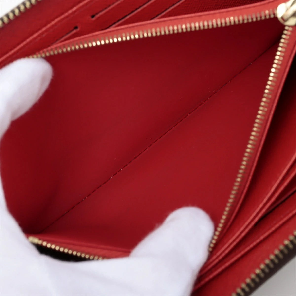 Louis Vuitton Monogram Zippy Wallet M41896 Round Zip Long Wallet Coquelicot