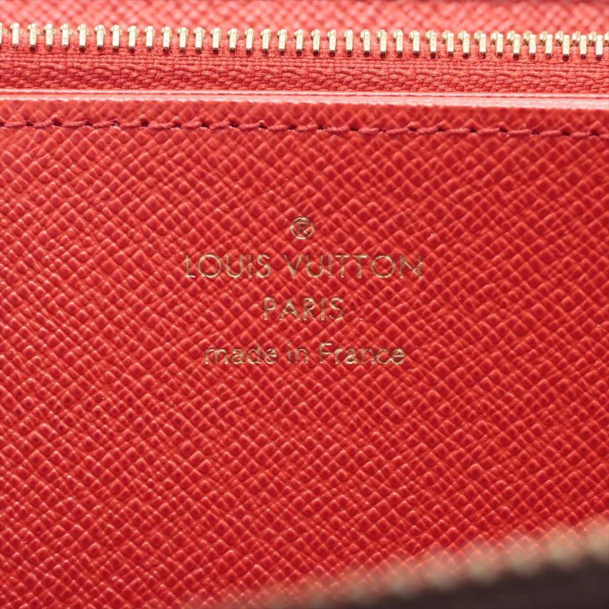 Louis Vuitton Monogram Zippy Wallet M41896 Round Zip Long Wallet Coquelicot
