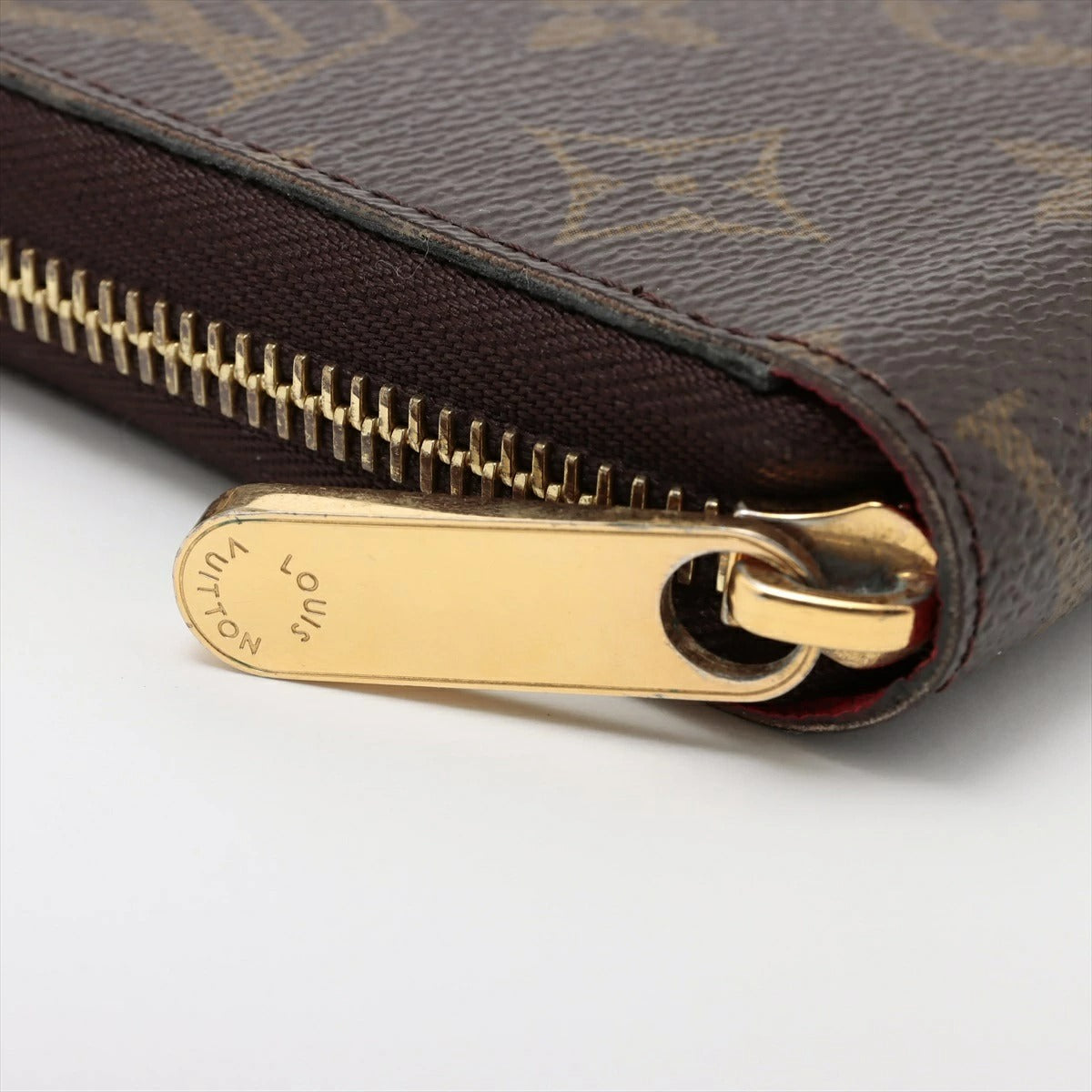 Louis Vuitton Monogram Zippy Wallet M41896 Round Zip Long Wallet Coquelicot