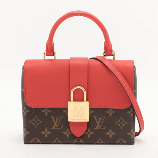 Louis Vuitton Monogram Locky BB M44322 Shoulder Bag Coquelicot