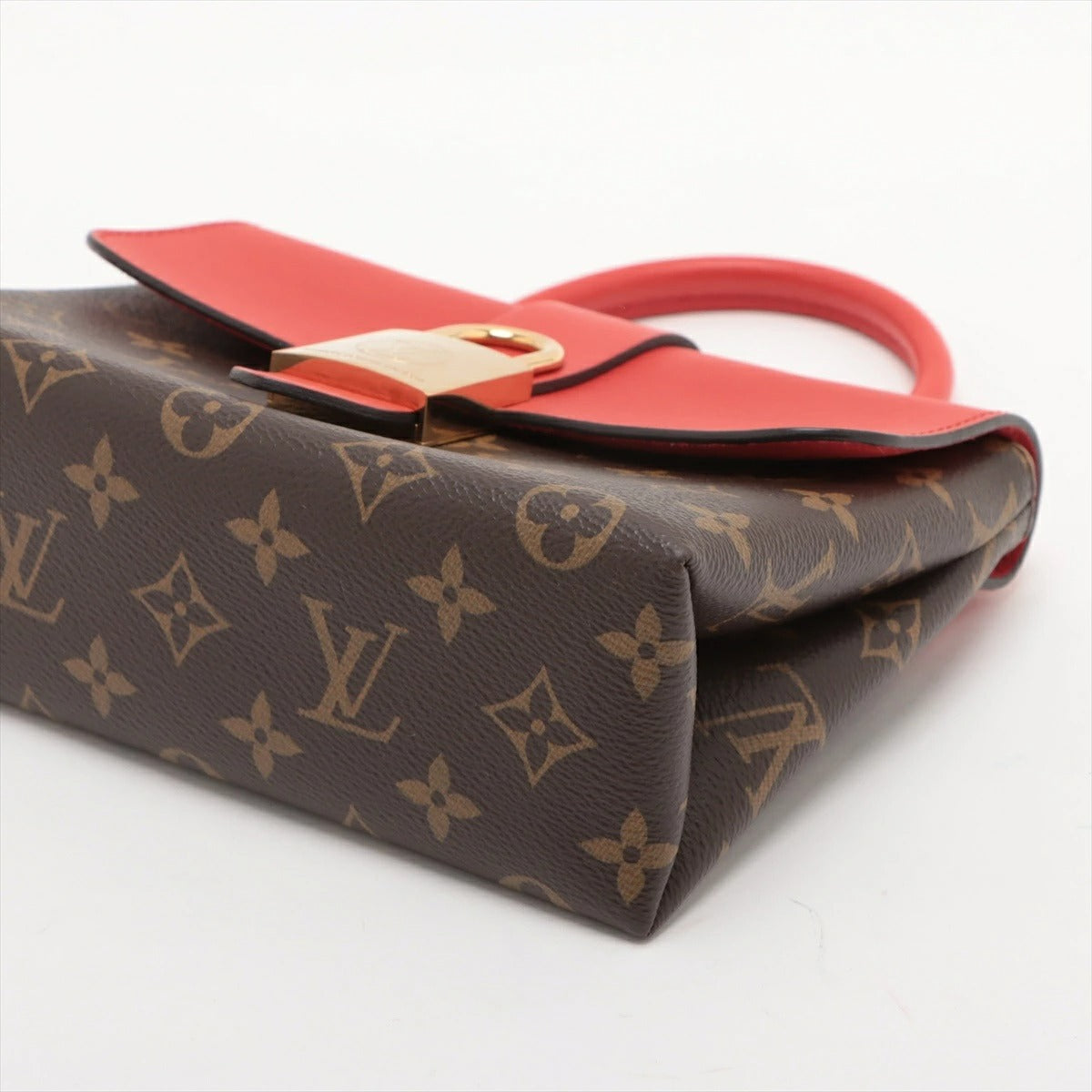 Louis Vuitton Monogram Locky BB M44322 Shoulder Bag Coquelicot